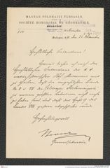 k.k. naturhistorisches Hofmuseum, Intendanzakten 1885-1896 (Hauer), Aktenzahl Z.691/1891, Seite 1